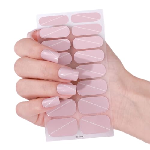 French Tip Nails Polish Strips Nails Art Sticker Glittering Gels Nails Strips Gels Nails Wraps Nails Art Decoration von NPXUAMTJ