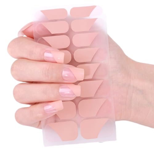 French Tip Nails Polish Strips Nails Art Sticker Glittering Gels Nails Strips Gels Nails Wraps Nails Art Decoration von NPXUAMTJ