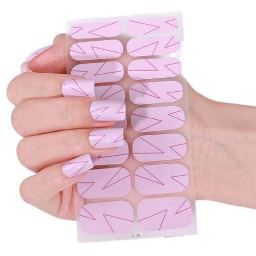 French Tip Nails Polish Strips Nails Art Sticker Glittering Gels Nails Strips Gels Nails Wraps Nails Art Decoration von NPXUAMTJ