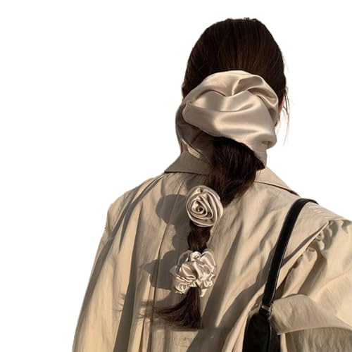 Haargummi für Damen, seidiges Gefühl, Haargummi, Haargummi, Rose, einzigartig von NPXUAMTJ