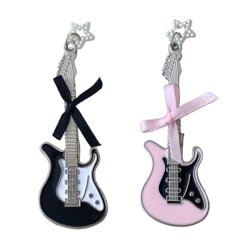 Haarspange mit Schleife, Stern, Haarschmuck, Gitarre, stilvolle Kopfbedeckung, Legierung, geeignet für Haarstyling von NPXUAMTJ