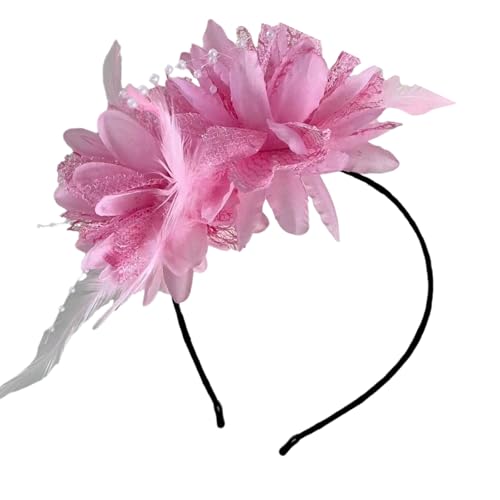 Halloween-Haarband, gefiedert, weich und bequem, Blumenkopfbedeckung, verstellbares Haar-Accessoire für Damen und Mädchen von NPXUAMTJ