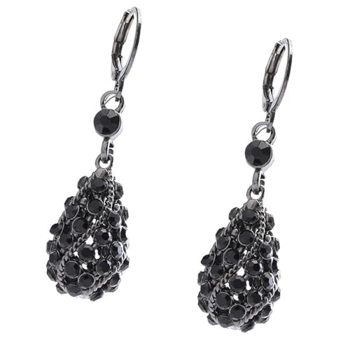 Hollow Waterdrops Ohrringe Mit Vollen Kristallen Tragbare Designs Bequeme Legierung Für Empfindliche Ohren von NPXUAMTJ