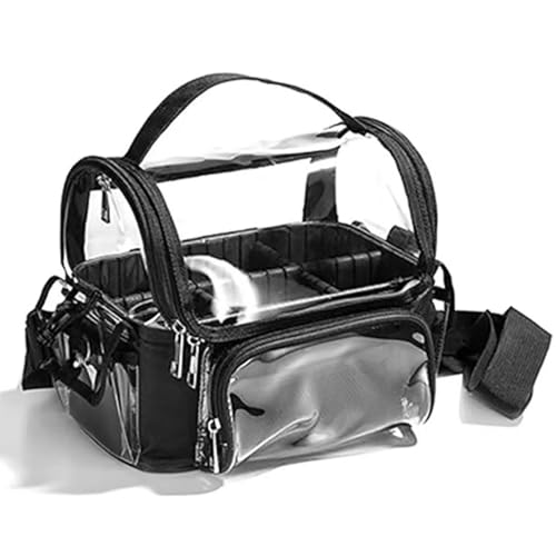 Kosmetikbeutel Großkapazität Toilettenbeutel Klarer Make Up Beutel Make Up Pinselhalter Tragbarer Waschbeutel Für Frauen Und Mädchen von NPXUAMTJ