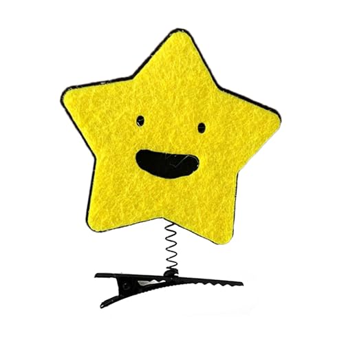 Lustiges Entenschnabel-Clip, Haarspange, Ausrufezeichen, auffälliges Muster für Frauen und Mädchen, auffälliges gelbes Ausrufezeichen von NPXUAMTJ