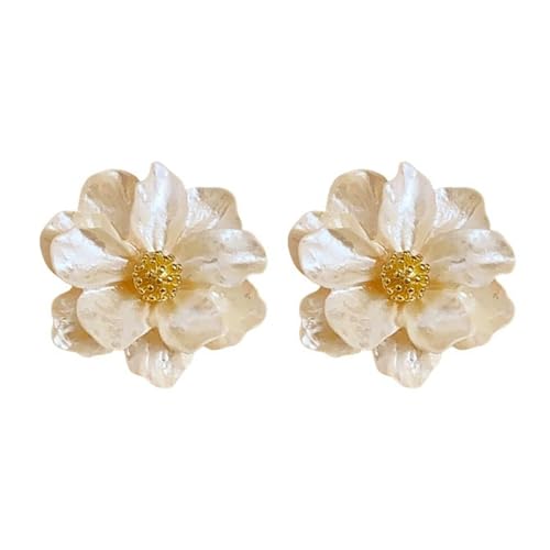 Mehrzweckdelikat Gold Camellias Ohrringe Mode Accessoire Für Frauen Tragbare Ergänzung Zu Outfits Oder Gelegenheit Unregelmäßiger Weiblicher Ohrringe von NPXUAMTJ