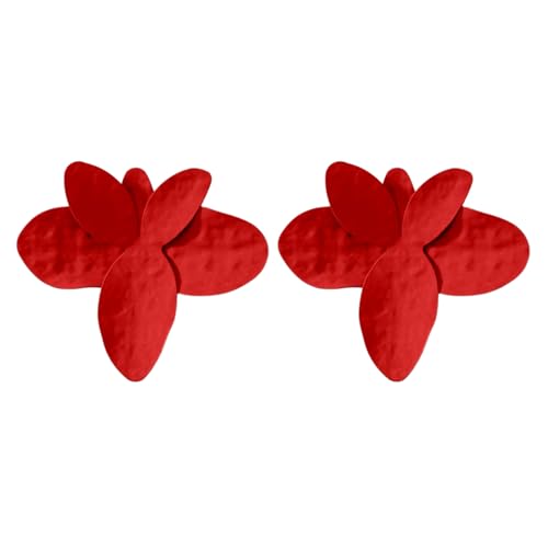 Mode Blumenohrringe Tragbare Robuste Metallblätter Schmuckzubehör Statement Stücke Für Trendige Damen Tragen Einzigartige Designs Ohrringe von NPXUAMTJ
