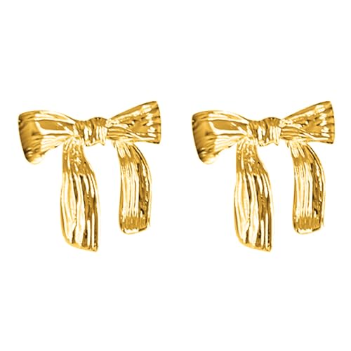 Mode Bowknot Studs Ohrring Elegantes Ohr Piercings Schmuck Stilvolle Bogen Gestapelt Hoop Dangle Ohrringe Accessoire von NPXUAMTJ