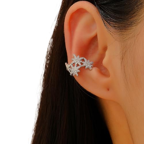 Mode Ohrmanschette Kein Durchdringender Schmuck Casual Accessoire Legierungstextur Für Pendelfeiern Und Reisstein Edelsteine Ohrringe von NPXUAMTJ