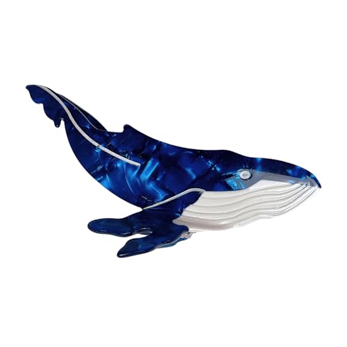 Multifirtional Whale Form Haarclipwale Haargriff Stylish Kopfstück Acryl Textur Für Heimbüros Und Schulgebrauch von NPXUAMTJ
