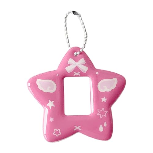 NPXUAMTJ 1 Zoll Photo Card Sleeve Star Form Card Foto Speicher Display Anhänger Für Bequeme Speicherung Und Anzeige von NPXUAMTJ