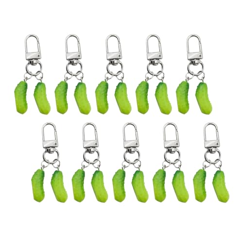 NPXUAMTJ 10pcs Robuster Harzgurkenschlüsselkettenpraktik von NPXUAMTJ