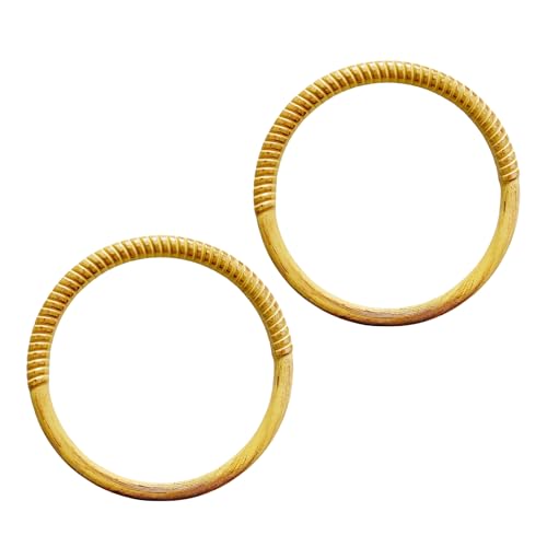 NPXUAMTJ 2PCS Kunststoff Simulierte Rattan Runde Ersatz Für Gehäkelte Geldbörse Für Handwerk Und Weben Von Enthusiasten Praktischer Plastikwebgang von NPXUAMTJ