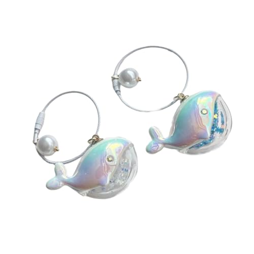 NPXUAMTJ 2pieces Whale Keychains Einzigartige Schlüsselschmuck Farbige Schlüsselhalter Paar Schlüsselzubehör Für Mode Enthusiasten Vorhanden von NPXUAMTJ