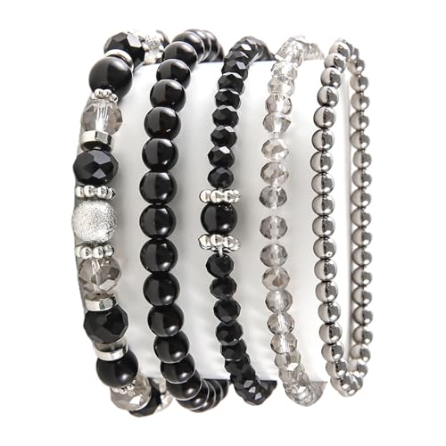 NPXUAMTJ 5pcs Kristallperlen Stretcharmband Set Sprudelkristallperlen Armbänder Ornament Für Individuelle Stile Und Geschenk Geben NPXUAMTJ 5pcs Kristallperlen Stretcharmband Set Sprudelkristallperlen Armbänder Ornament Für Individuelle Stile Und Geschenk Geben von NPXUAMTJ