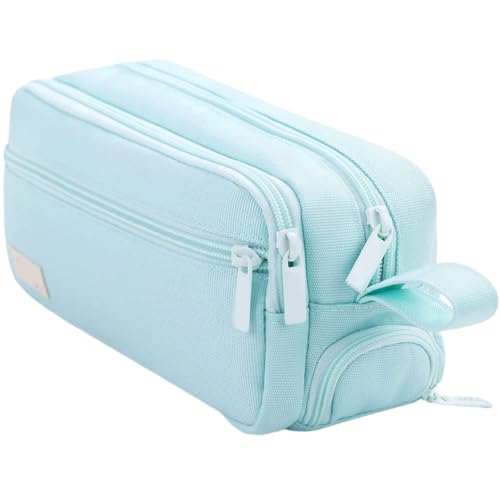 NPXUAMTJ Ästhetische Bleistiftkoffer Mehrschichtiger Stiftbeutel Schulorganisatoren Für Radiergummis Marker Schere Aufbewahrung Multilayer Taschen Ästhetik Einfache Pouchbox von NPXUAMTJ