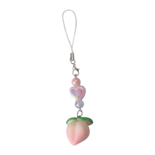NPXUAMTJ Acryl Perlen Keychain Handgefertigtes Obstcharm Telefonkette Pendell von NPXUAMTJ