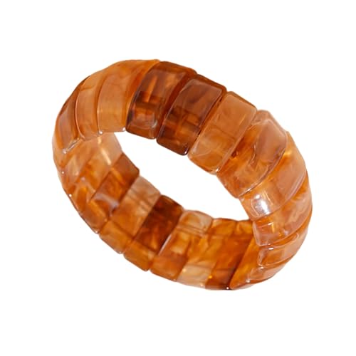 NPXUAMTJ Acrylgeometrische Kreise Armband Stylish Mode Komfortable Designs Lässig Bis Formelle Outfit Enhancer Leichtes Acryl Statement von NPXUAMTJ