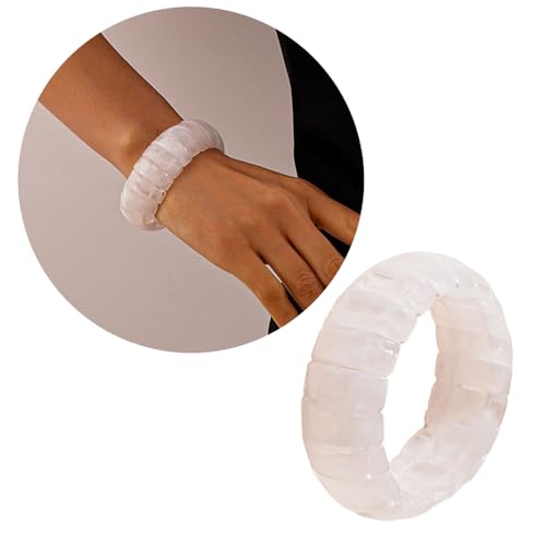 NPXUAMTJ Acrylgeometrische Kreise Armband Stylish Mode Komfortable Designs Lässig Bis Formelle Outfit Enhancer Leichtes Acryl Statement von NPXUAMTJ