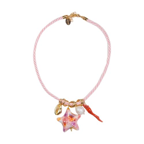 NPXUAMTJ Anpassbare Strandschmuck Set Seesterne Halskette Tragbare Harzkette Für Lässige Outfits Harz Seesterne Halskette von NPXUAMTJ