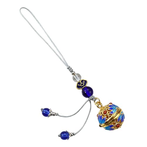 NPXUAMTJ Blauperlenschlüsselkäse Ätherische Öl Diffusor Anhänger Blauperlen Seil Schlüsselbund Ätherisch Öl Diffusor Caller Lockers Keyring von NPXUAMTJ