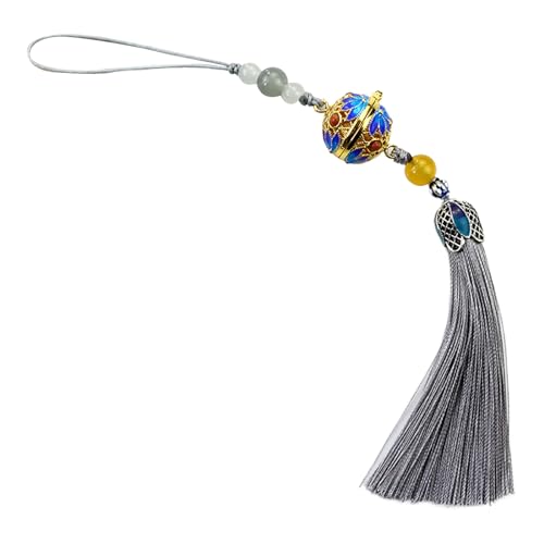 NPXUAMTJ Blauperlenschlüsselkäse Ätherische Öl Diffusor Anhänger Blauperlen Seil Schlüsselbund Ätherisch Öl Diffusor Caller Lockers Keyring von NPXUAMTJ
