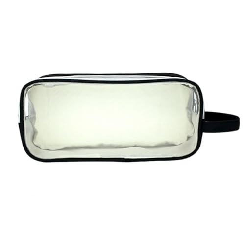 NPXUAMTJ Bleistift Bleistift Hülle Stiftbeutel 2 Fächer Marker Aufbewahrungstasche Tragbare Kunstversorgungsorganisator Reise Make Up Tasche Clear School Supplies Aufbewahrungstasche von NPXUAMTJ