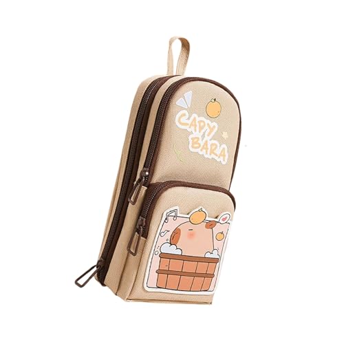 NPXUAMTJ Cartoon-Federmäppchen, Stehende Stifttasche, hohe Kapazität, Stiftetui, Stift-Organizer, Aufbewahrungstasche, Reise-Make-up-Pinselhalter, C von NPXUAMTJ