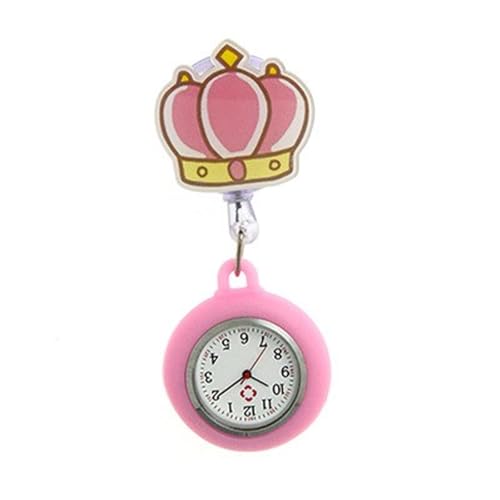 NPXUAMTJ Cartoon Themenkrankenschwester Taschenuhr Mit Clip On Und Einziehbares Design Für Professionelle Arztgesundheitsarbeit Verwenden Sie Eine Einziehbare Uhr von NPXUAMTJ