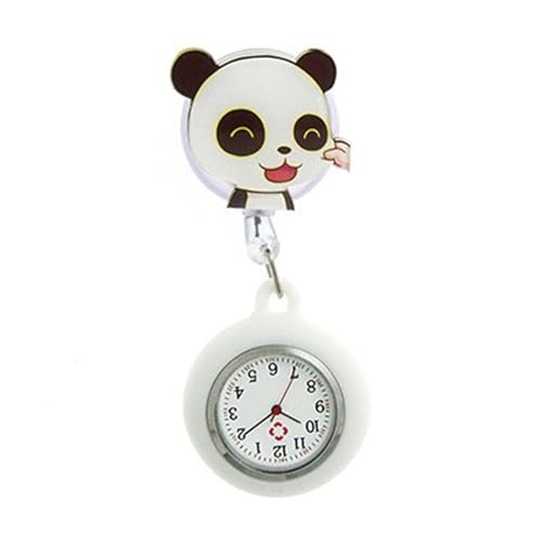 NPXUAMTJ Cartoon Themenkrankenschwester Taschenuhr Mit Clip On Und Einziehbares Design Für Professionelle Arztgesundheitsarbeit Verwenden Sie Eine Einziehbare Uhr von NPXUAMTJ