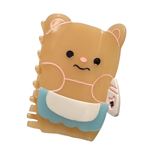 NPXUAMTJ Cartoonbären Haarklauenklammern Nicht Slip Haarklemmen Große Acrylhaarkieferklemmen Kopfschmuck Styling Werkzeuge Haarzubehör Haarzubehör von NPXUAMTJ