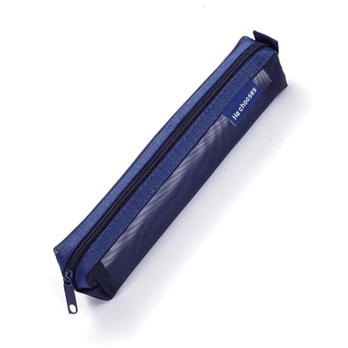 NPXUAMTJ Clear Pencil Case Sehen Durch Die Stiftbeutel Kleines Leichte Stiftorganisatoren Aufbewahrungsfall Für Schülern School Prüfung Schnell Trockenem Mesh Bleistift Für Die Schule von NPXUAMTJ