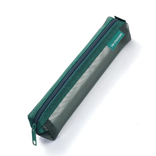 NPXUAMTJ Clear Pencil Case Sehen Durch Die Stiftbeutel Kleines Leichte Stiftorganisatoren Aufbewahrungsfall Für Schülern School Prüfung Schnell Trockenem Mesh Bleistift Für Die Schule von NPXUAMTJ