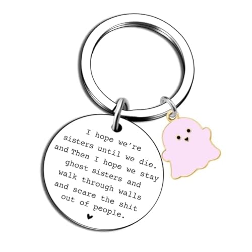 NPXUAMTJ Compact Geformtes Schlüsselbund Elegant Edelstahlgespenst Keychain Elegantes Keyrings Accessoire Für Alle Stile von NPXUAMTJ