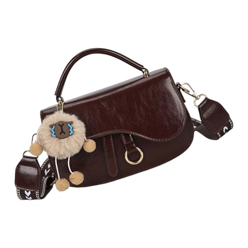 NPXUAMTJ Crossbody Bag Compact PU Konstruktion Abnehmbar Dekorative Accessoire Umhängetaschen Praktische Outfit Enhancer Trendy Abnehmbarer Charm Crossbody Geldbeutel von NPXUAMTJ