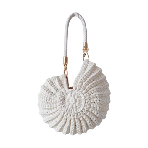 NPXUAMTJ Damen Hobos Minis Handtasche Handgewebtes Muscheln Clutches Geldbörsen Tosed Bags Coin Beutel Taschen Handtaschen Geschenke Handgewebtes Muschelbeutel von NPXUAMTJ