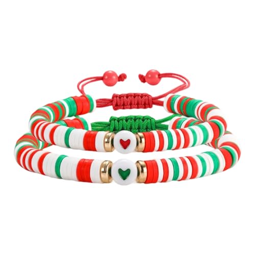 NPXUAMTJ Dehnbare Freundschaftsgelistbänder Für Mädchen Weiche Tonhandwerk Leicht Bequeme Tägliche Verpackung Verstellbares Armband von NPXUAMTJ