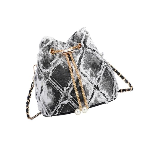 NPXUAMTJ Denims Eimer Bags Draw String Crossbody Geldbörse Für Frauen Damen Hobos Trendy Umhängetasche Clutches Tasche Handtasche Denims Hobos Crossbody Für Frauen von NPXUAMTJ