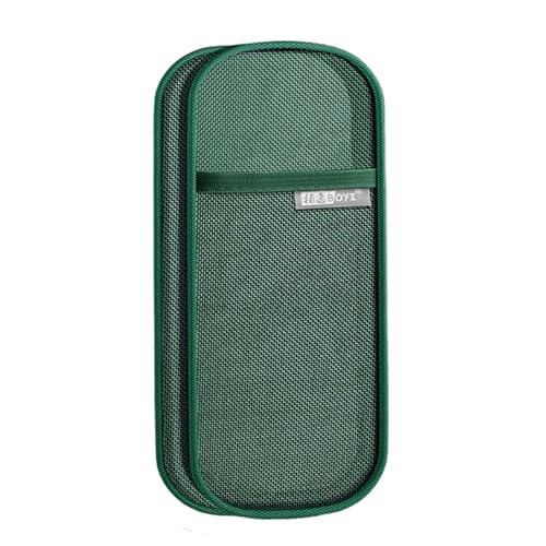 NPXUAMTJ Doppelschichtiges Federmäppchen, transparentes Stifteetui, großes Fassungsvermögen, Stift-Organizer, Reise-Make-up-Pinseltasche, Netzstoff, C von NPXUAMTJ