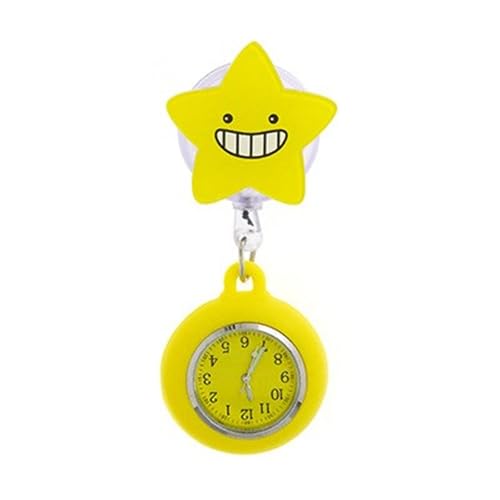 NPXUAMTJ Einziehbare Krankenschwester-Taschenuhr, Silikonabdeckungen, Mediziner, professionelle Uhr für medizinische und professionelle, Lustige Sterne NPXUAMTJ Einziehbare Krankenschwester-Taschenuhr, Silikonabdeckungen, Mediziner, professionelle Uhr für medizinische und professionelle, Lustige Sterne von NPXUAMTJ
