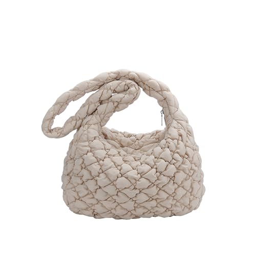 NPXUAMTJ Elegante gesteppte Puffer-Umhängetasche, große Kapazität, Crossbody-Tasche für Damen, mit Reißverschluss, für den täglichen Pendler, große Kapazität, khaki, One Size NPXUAMTJ Elegante gesteppte Puffer-Umhängetasche, große Kapazität, Crossbody-Tasche für Damen, mit Reißverschluss, für den täglichen Pendler, große Kapazität, khaki, One Size von NPXUAMTJ