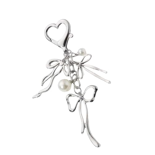 NPXUAMTJ Eleganter Schmetterlings Bowknot Schlüsselbund Mit Robustem Perlenband Tragbares Accessoire Für Frauen Und Mädchen Täglich Verwendet Wird von NPXUAMTJ