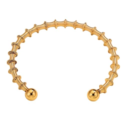 NPXUAMTJ Feder Verstellbares Armband Edelstahl Armreifen Modische C Förmige Armbandanschläge Handchain Für Frauen Mädchen NPXUAMTJ Feder Verstellbares Armband Edelstahl Armreifen Modische C Förmige Armbandanschläge Handchain Für Frauen Mädchen von NPXUAMTJ