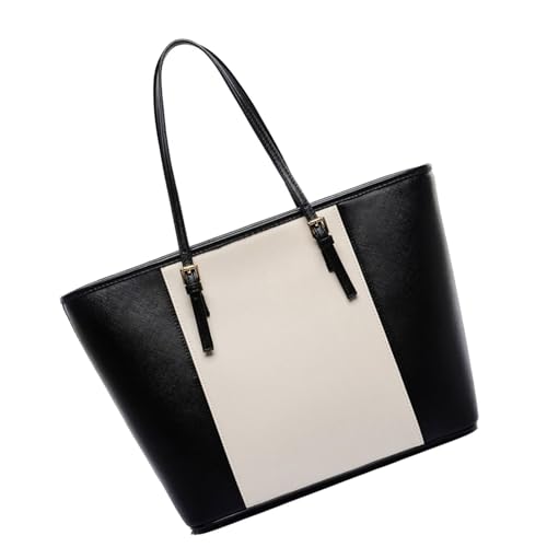 NPXUAMTJ Frauen Kunstleder Tasche Mit Reißverschluss Mit Reißverschluss Großer Kapazitätstatel Schulterabrechnung Für Arbeitsstraße College Top Taschenhandtaschen Handtaschen von NPXUAMTJ