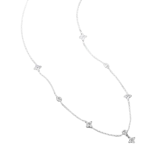 NPXUAMTJ Funkelnde Halskette mit Anhänger, vierblättrige Pflanzen-Charm-Halskette, Metallstruktur, Halsschmuck zum Ausdruck der Liebe NPXUAMTJ Funkelnde Halskette mit Anhänger, vierblättrige Pflanzen-Charm-Halskette, Metallstruktur, Halsschmuck zum Ausdruck der Liebe von NPXUAMTJ