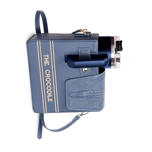 NPXUAMTJ Funktionales PU Ledergetränkehalter Geräumiger Fach Wasserflaschen Tassen Taschen Für Verschiedene Flaschengrößen Cup Crossbody Bag von NPXUAMTJ