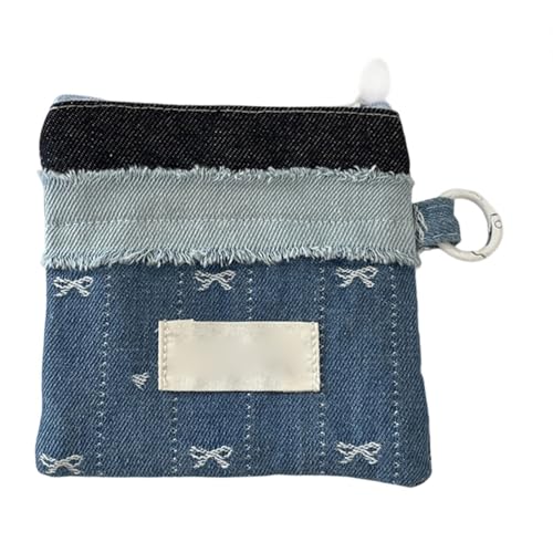 NPXUAMTJ Gedruckte Münzgrundstücksmädchen Kompakt Mit Sicherem Verschluss Und Multi Slot Kartenhalter Süßer Patchwork Kartenhalter Brieftasche von NPXUAMTJ