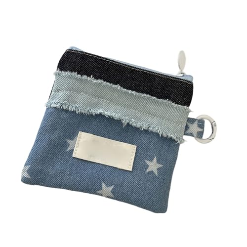 NPXUAMTJ Gedruckte Münzgrundstücksmädchen Kompakt Mit Sicherem Verschluss Und Multi Slot Kartenhalter Süßer Patchwork Kartenhalter Brieftasche von NPXUAMTJ