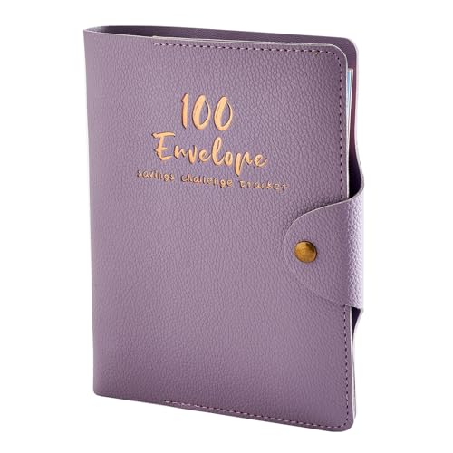 NPXUAMTJ Geldsparen Binder 100 Tage Budget Herausforderung Notebook Tragbarer Finanzplaner Mit Abnehmbarem Umschlagdesign Interaktives Geldsparen Arbeitsbuch von NPXUAMTJ