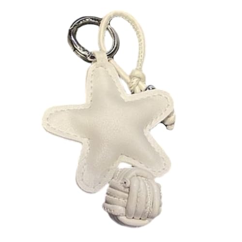 NPXUAMTJ Handcraft Star Form Schlüsselbundzubehör Hängen Anhänger Stylish Kunstleder Schlüsselring Für Taschen Und Tasten Entwirft von NPXUAMTJ